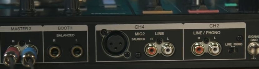 Puerto micrófono de Pioneer SSJ SX3 - Parte trasera